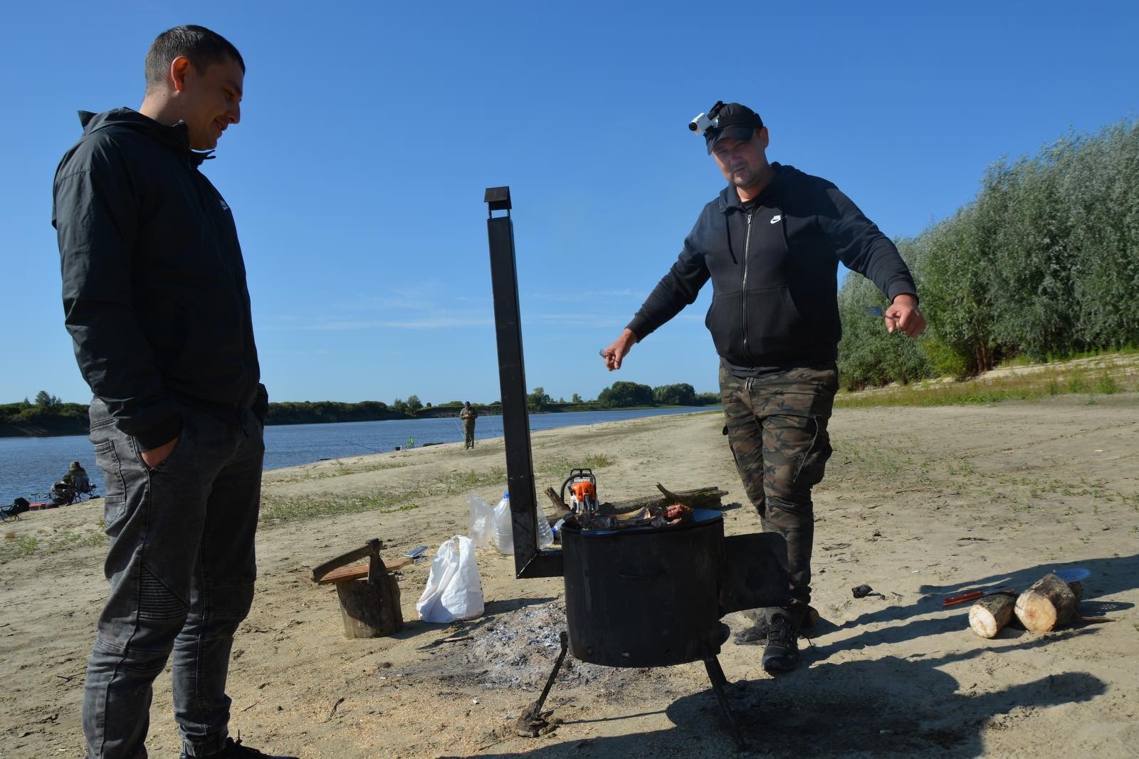 Fishing for two days with tents! Cooking BAMBALEYLA from sheep! - My, Fishing, Preparation, Nature, Mutton, Feeder, Tobol, Tobolsk, Video, Longpost