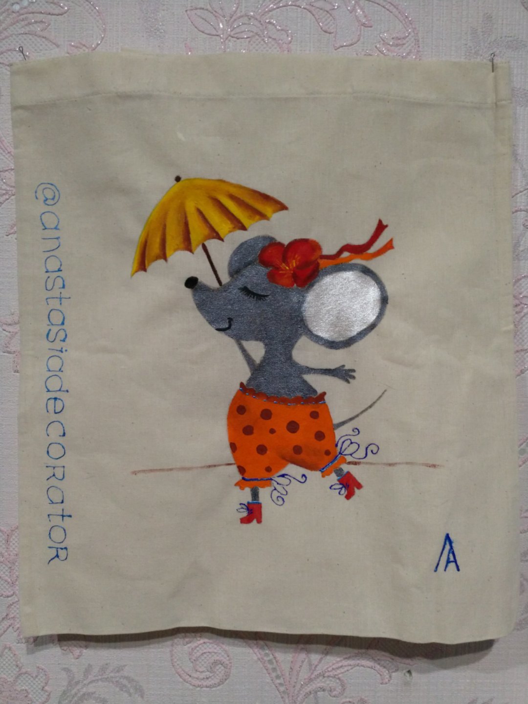 Bags and Mice. Mice and bags - My, Decorator, Сумка, Painting, Mouse, Artist, Creation, Longpost