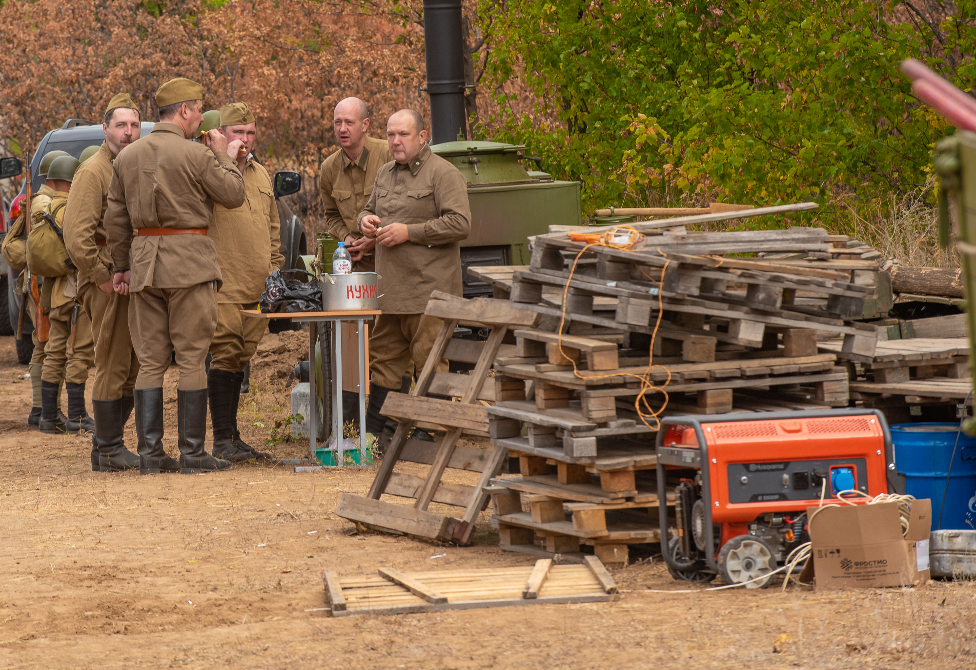 Photo report from the reconstruction of the battle for the banks of the Volga - The Path to Victory - My, The Great Patriotic War, Reconstruction, Reportage, They fought for their homeland, Longpost