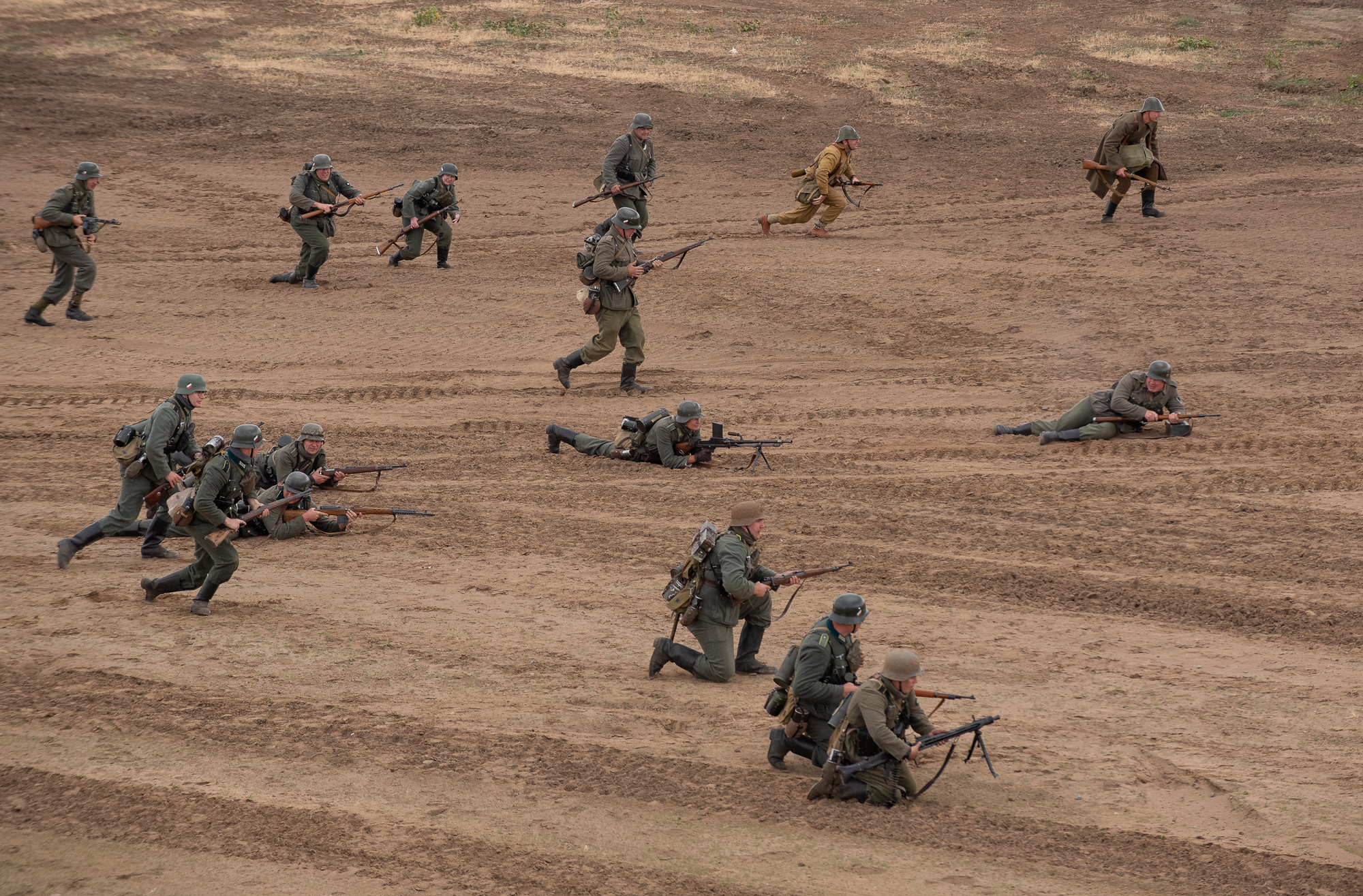 Photo report from the reconstruction of the battle for the banks of the Volga - The Path to Victory - My, The Great Patriotic War, Reconstruction, Reportage, They fought for their homeland, Longpost