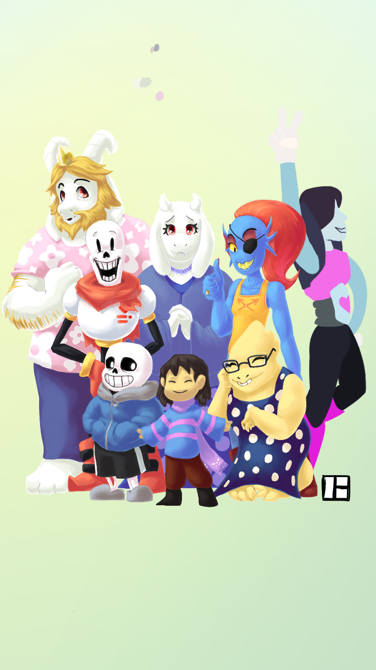 A collection of art in honor of the game's fifth anniversary - Undertale, Alltogether, Art, Games, Anniversary, Longpost