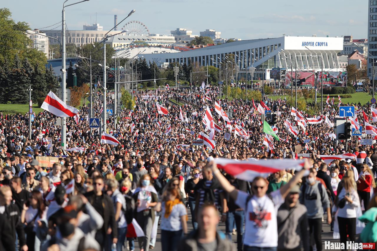 September 20 in Belarus - Republic of Belarus, Protest, Demonstration, The photo, Telegram, Politics, Longpost