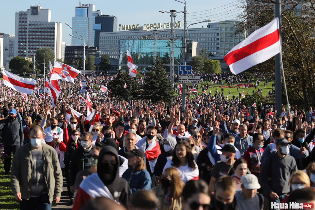 September 20 in Belarus - Republic of Belarus, Protest, Demonstration, The photo, Telegram, Politics, Longpost