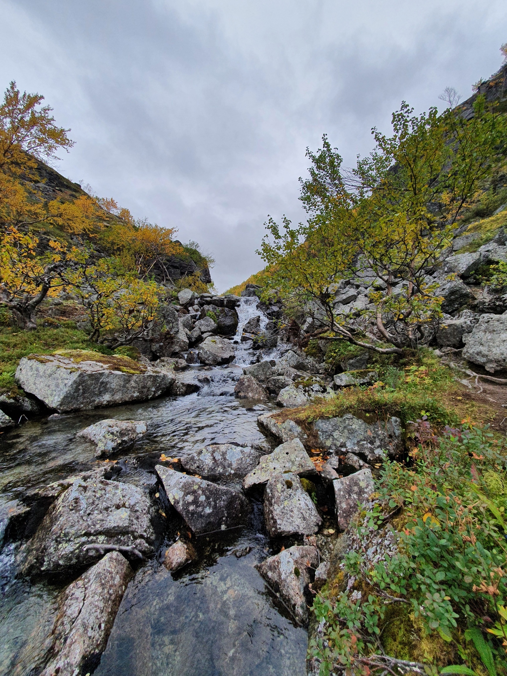 Aku-Aku Gorge, Khibiny - My, Khibiny, Kola Peninsula, Gorge, Waterfall, Lake, The photo, Hike, Longpost, Nature