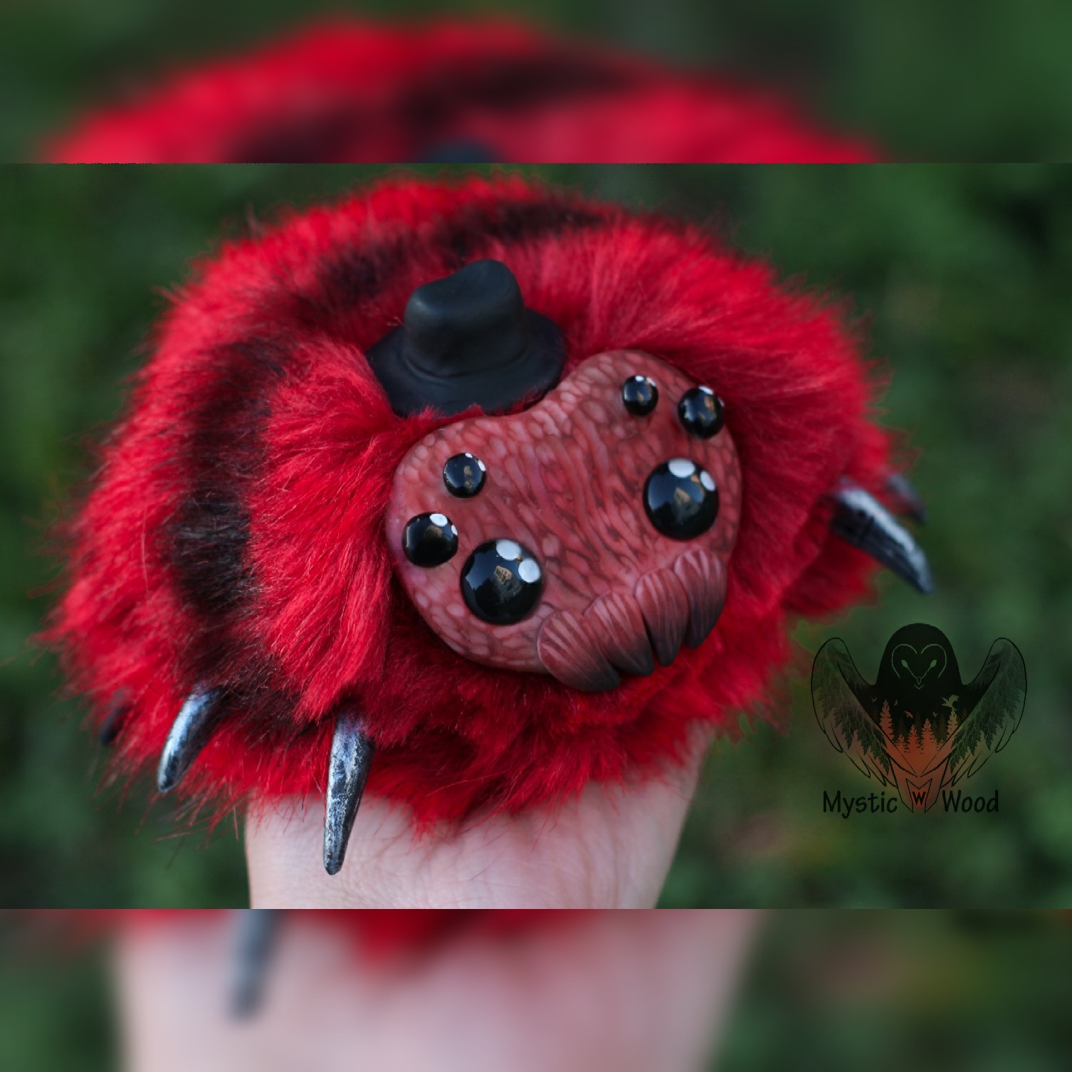 Spiders for Halloween - My, Spider, Handmade, Needlework without process, Polymer clay, Halloween, Pumpkin, Freddy Krueger, Longpost