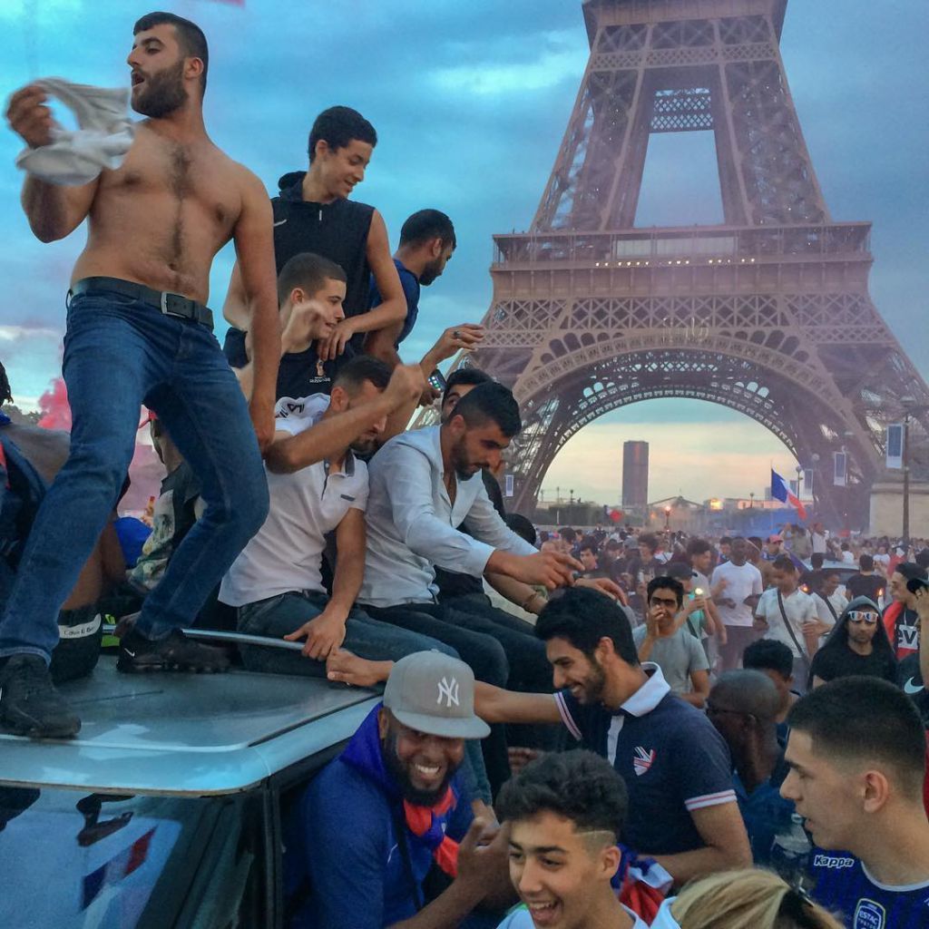 French bread crunch - Paris, Eiffel Tower, France