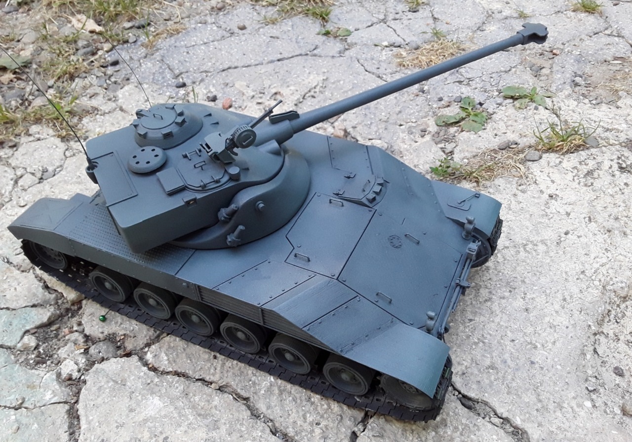 Batignolles-Chtillon 25t - experienced French medium tank - Tanks, Homemade, 3D, 3D печать, Author's toy, Longpost