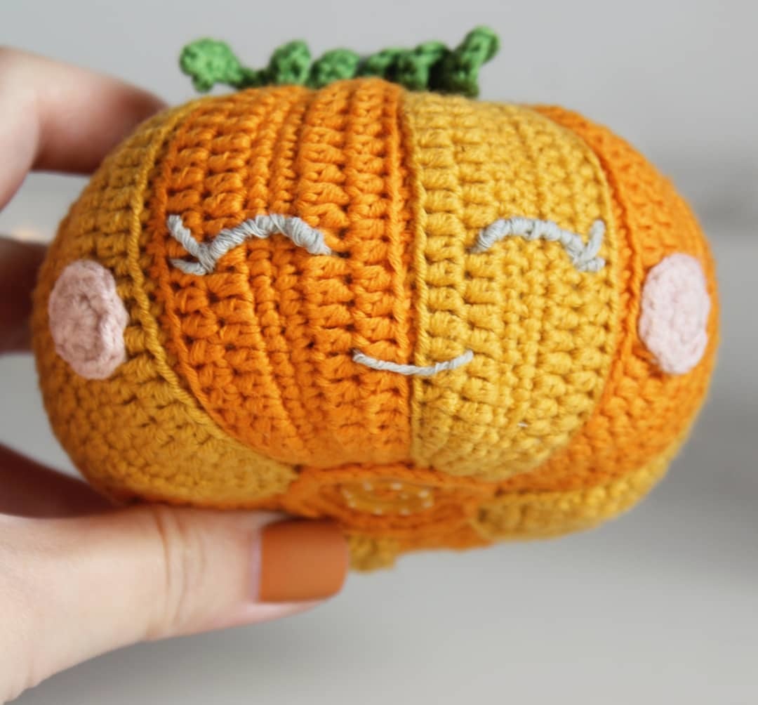 Pumpkin - My, Needlework without process, With your own hands, Crochet, Pumpkin, Halloween, Toys, Creation, Longpost