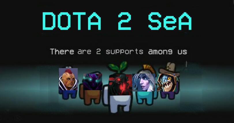 There are two supports among us - Dota 2, Among Us