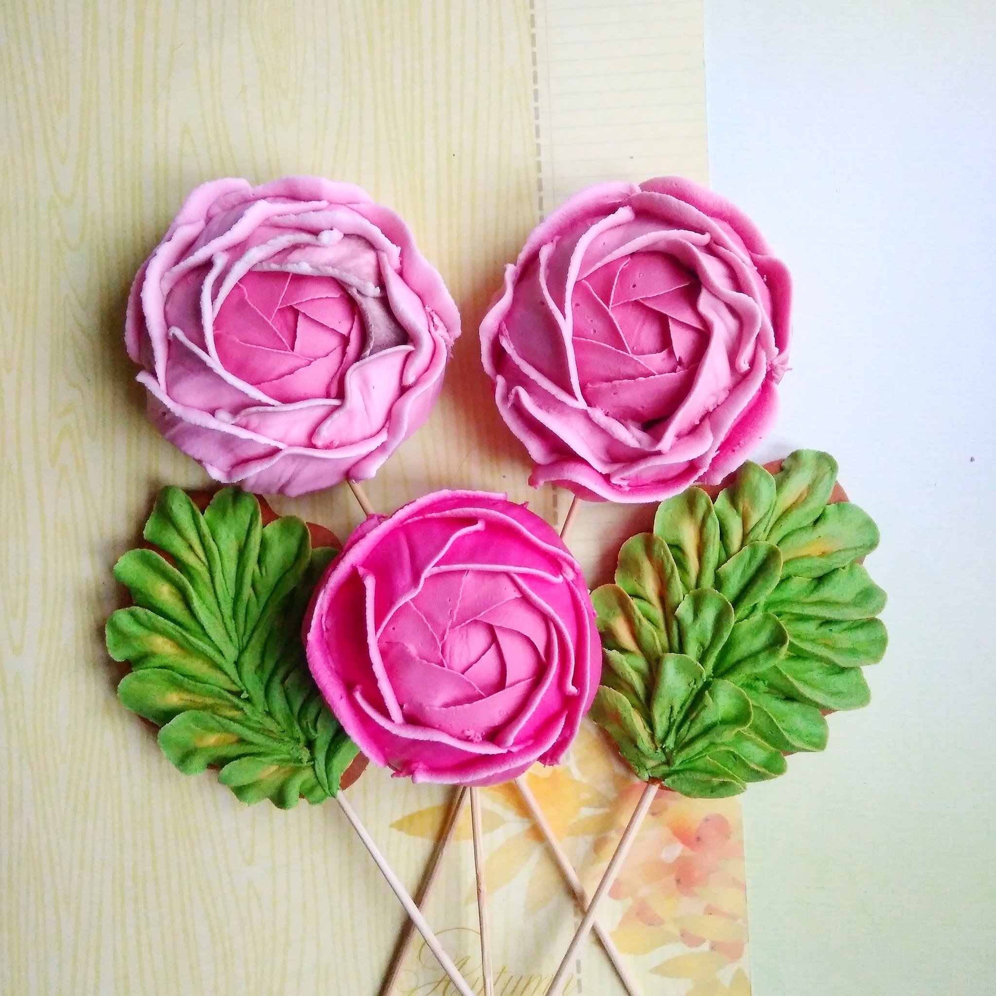 Gingerbread flowers - My, Gingerbread, With your own hands, Gingerbread, Longpost, Needlework without process