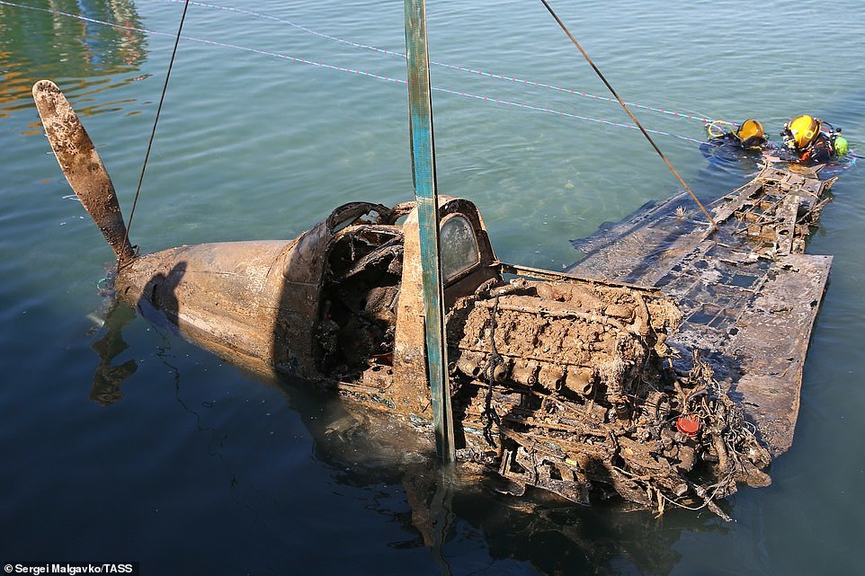 In Crimea, the Airacobra fighter, guarding the Yalta Conference, was raised from the bottom of the sea - Airacobra, Airplane, Longpost