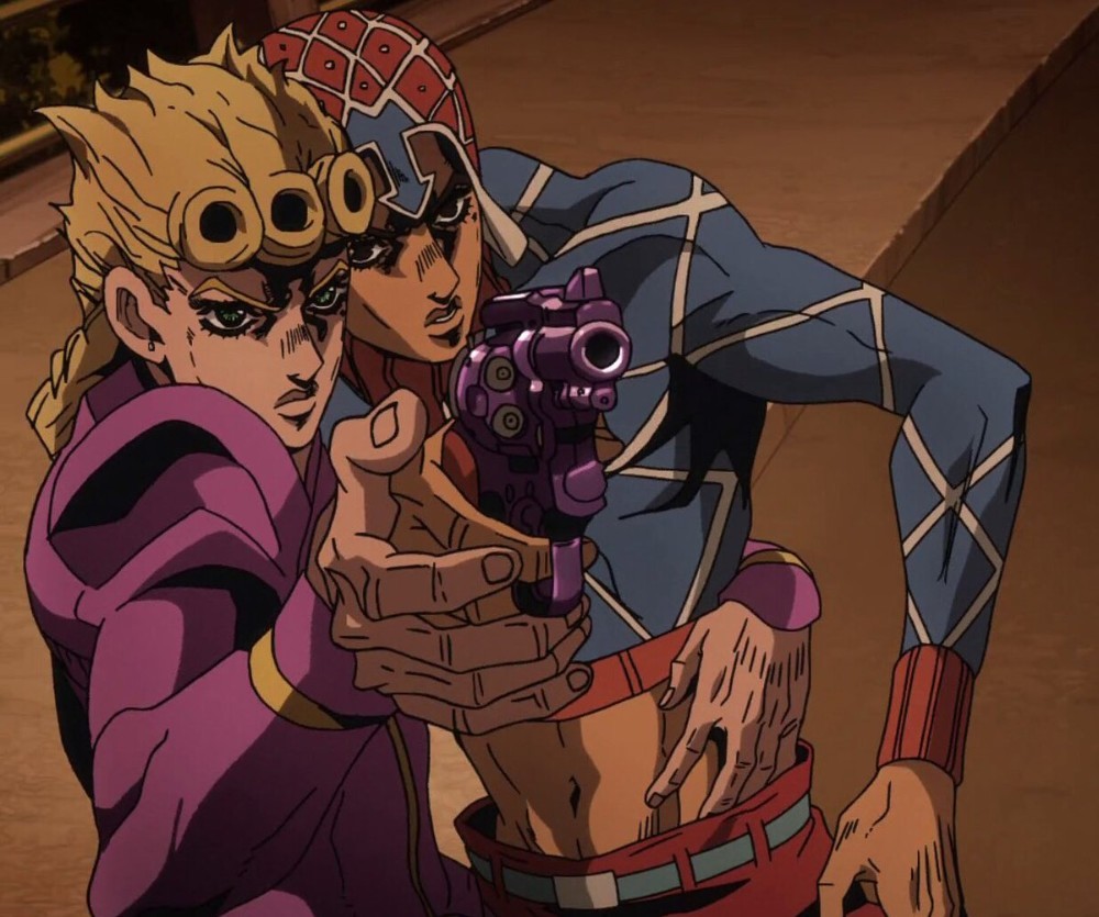 If you don't try, you won't know - Jojos bizarre adventure, Giorno Giovanna, Guido Mista, Redrawing, Screenshot, Art