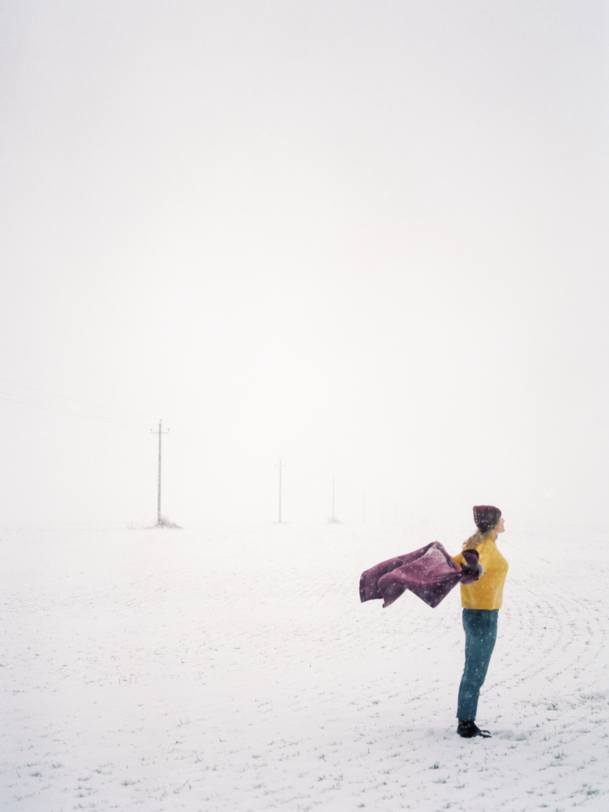 Snowfall in April on Pentax 645 and Fuji400H - My, Snow, Russia, April, Film, camera roll, The photo, Girls, Photographer, , PHOTOSESSION, Longpost