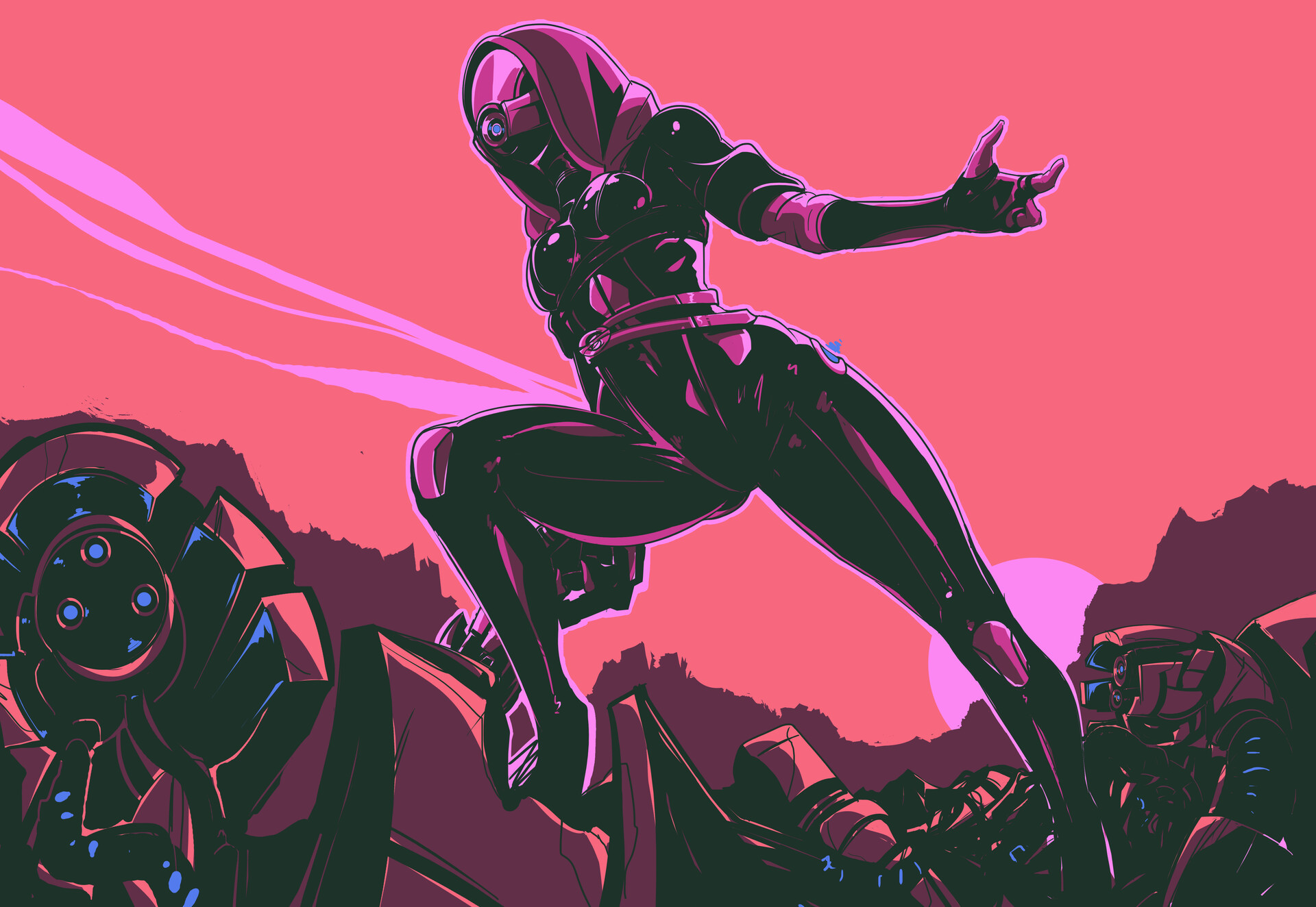 Tali'Zorah vas Normandy - Art, Fan art, Mass effect, Tali zorah, Getae, Quarians