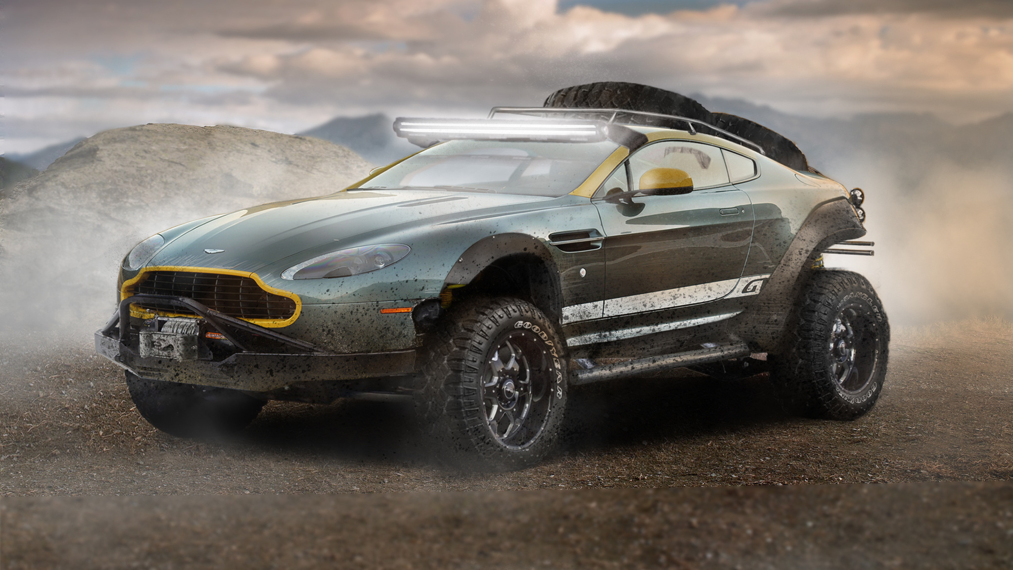 Off-road Aston Martin - My, Photoshop, Photoshop master, Tuning