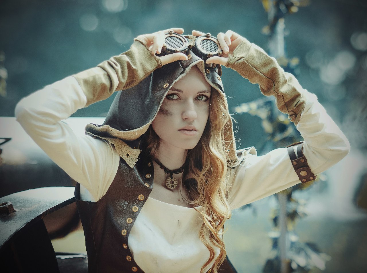 A little steampunk for your feed) - Girls, Steampunk, beauty, Longpost, Cosplay