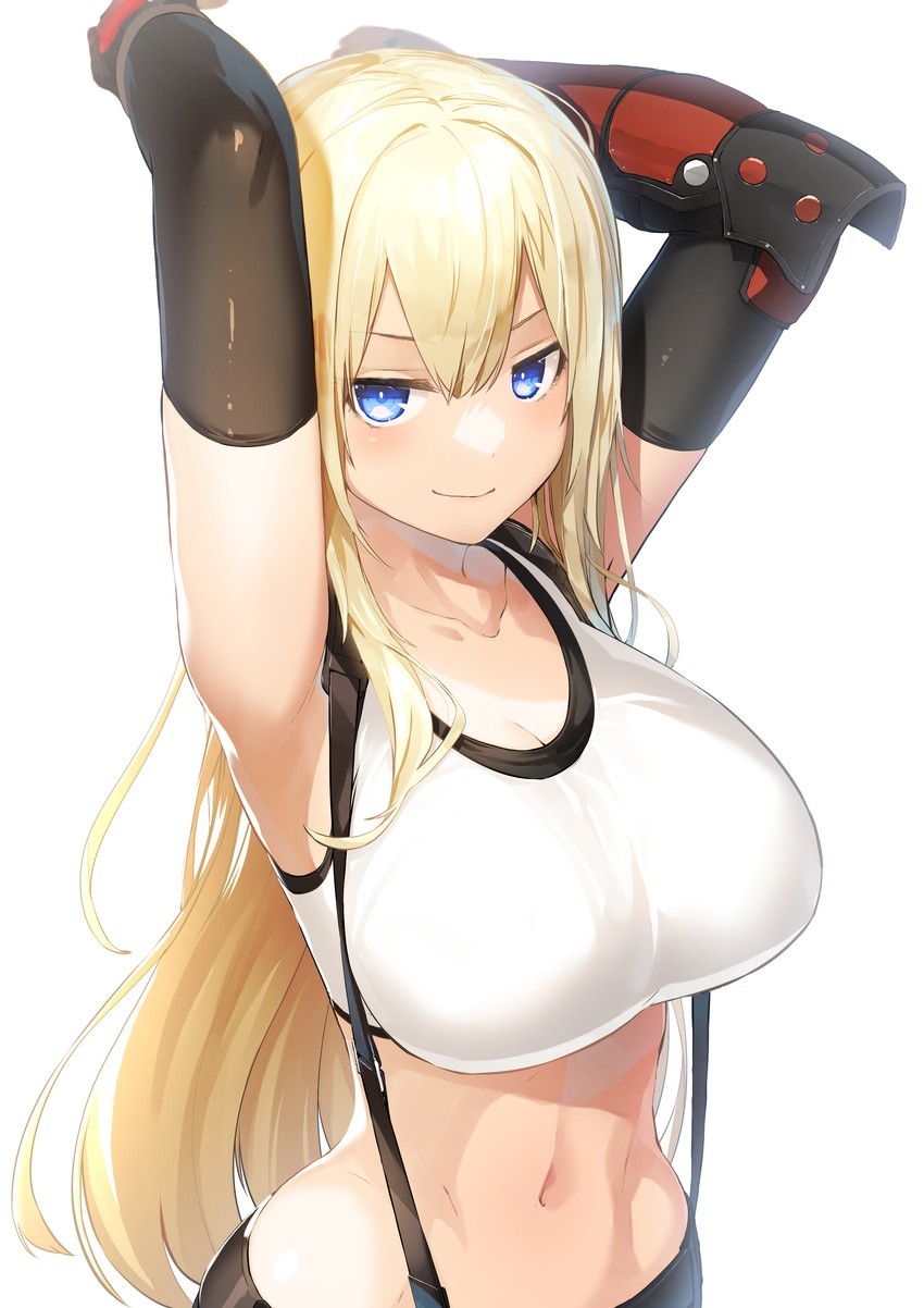 Anime Art - Anime, Anime art, Kantai collection, Final fantasy vii, Crossover, Tifa lockhart, Bismarck, Games