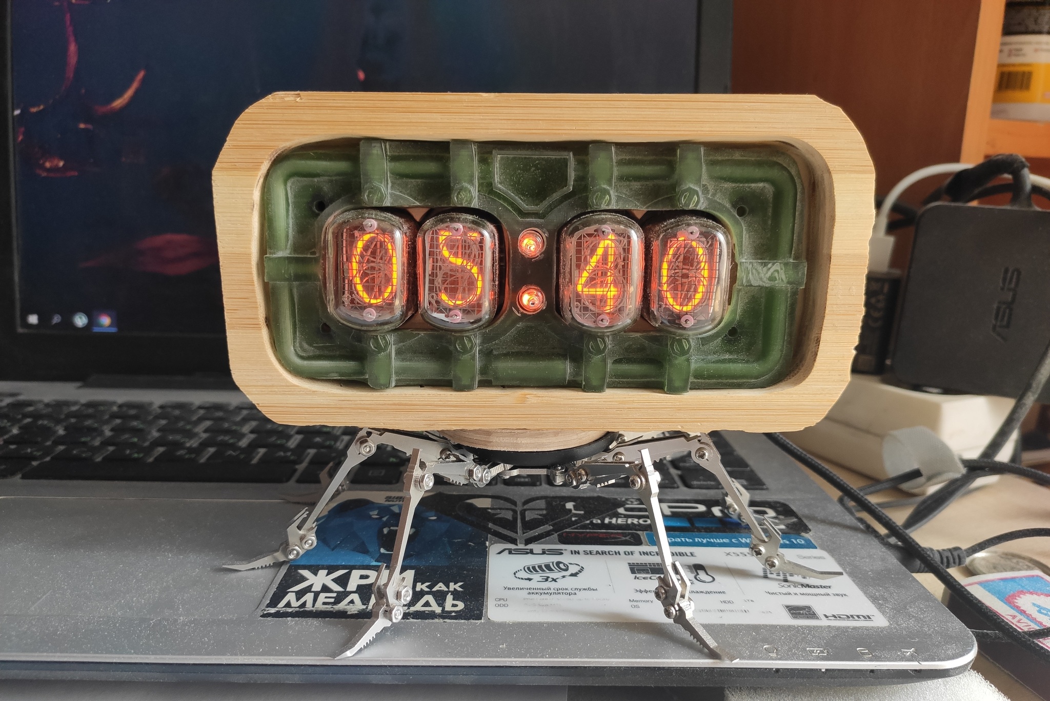 Tube clock IN-12. Nixie clock - My, Needlework with process, Lamp clock, With your own hands, Vladivostok, Steampunk, Longpost