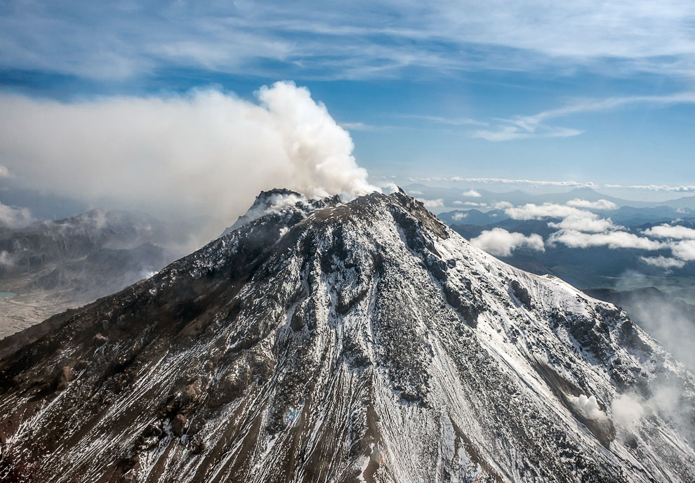 Volcanoes of Kamchatka - The nature of Russia, Volcano, Kamchatka, Longpost, Interesting, Klyuchevskoy Volcano, Tolbachik Volcano, Kamen volcano, Kisimen Volcano, Karymsky Volcano, Maly Semyachik volcano