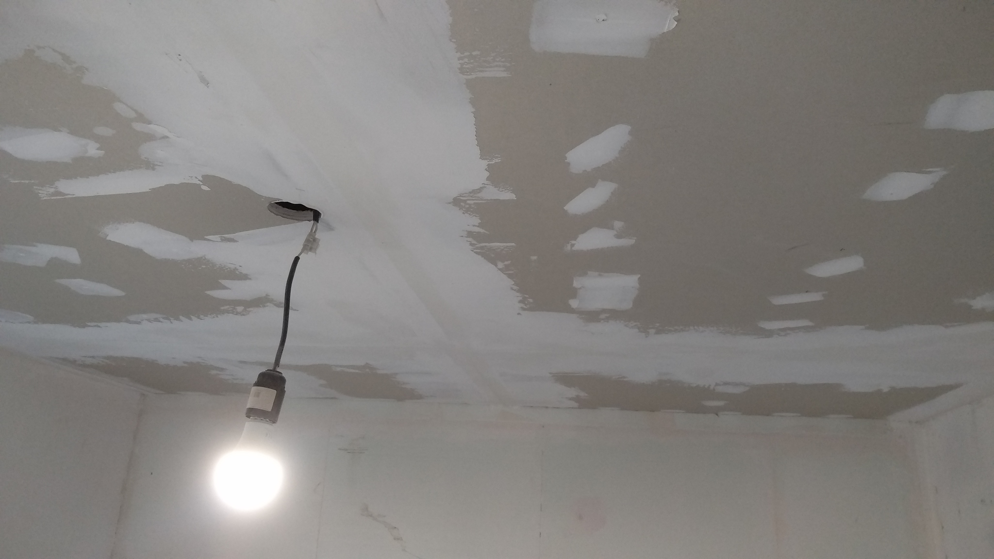 Ceiling made of gypsum plasterboard - My, Repair, With your own hands, Ceiling, Drywall, Gcl, New building, Longpost