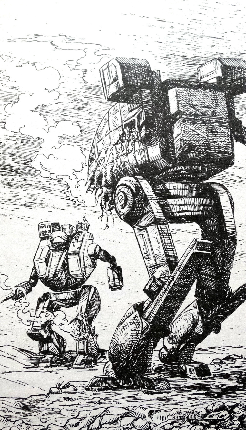 Illustrations from the books Combat Robots - Longpost, Images, Robot, Books, Illustrations