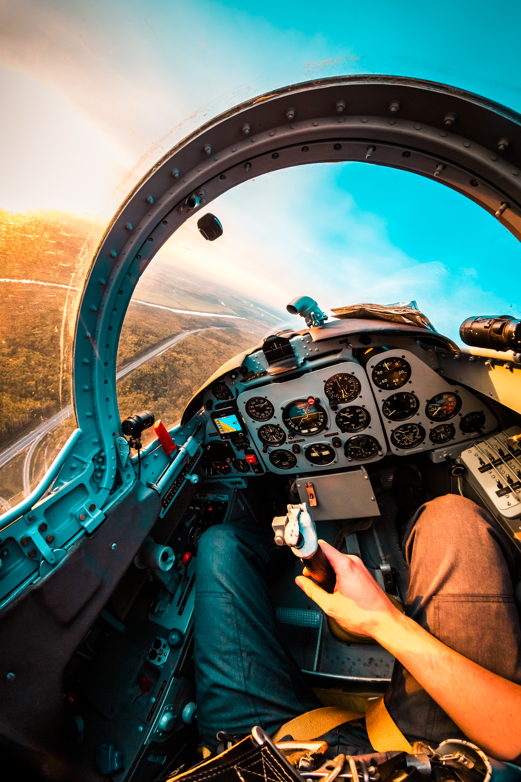 Flight in first person - My, Airplane, Cockpit, Aviation, Flight, Longpost