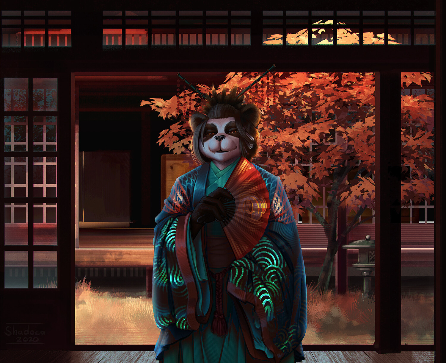 Pandaren - Furry, Anthro, Art, Pandaren, World of warcraft, Shadoca