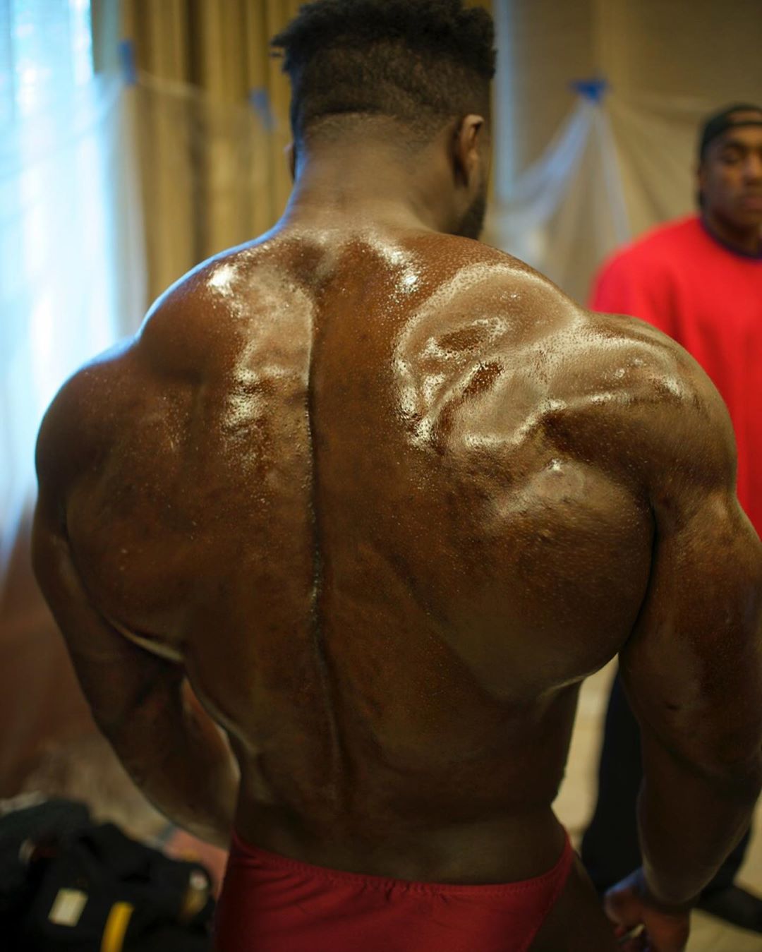 @baidifarl and @realmichaelricogh - NSFW, From the network, Black people, Press, Back, Naked torso, beauty, Men, Pumped up, Body-building, Muscle, Playgirl, Shower, Longpost