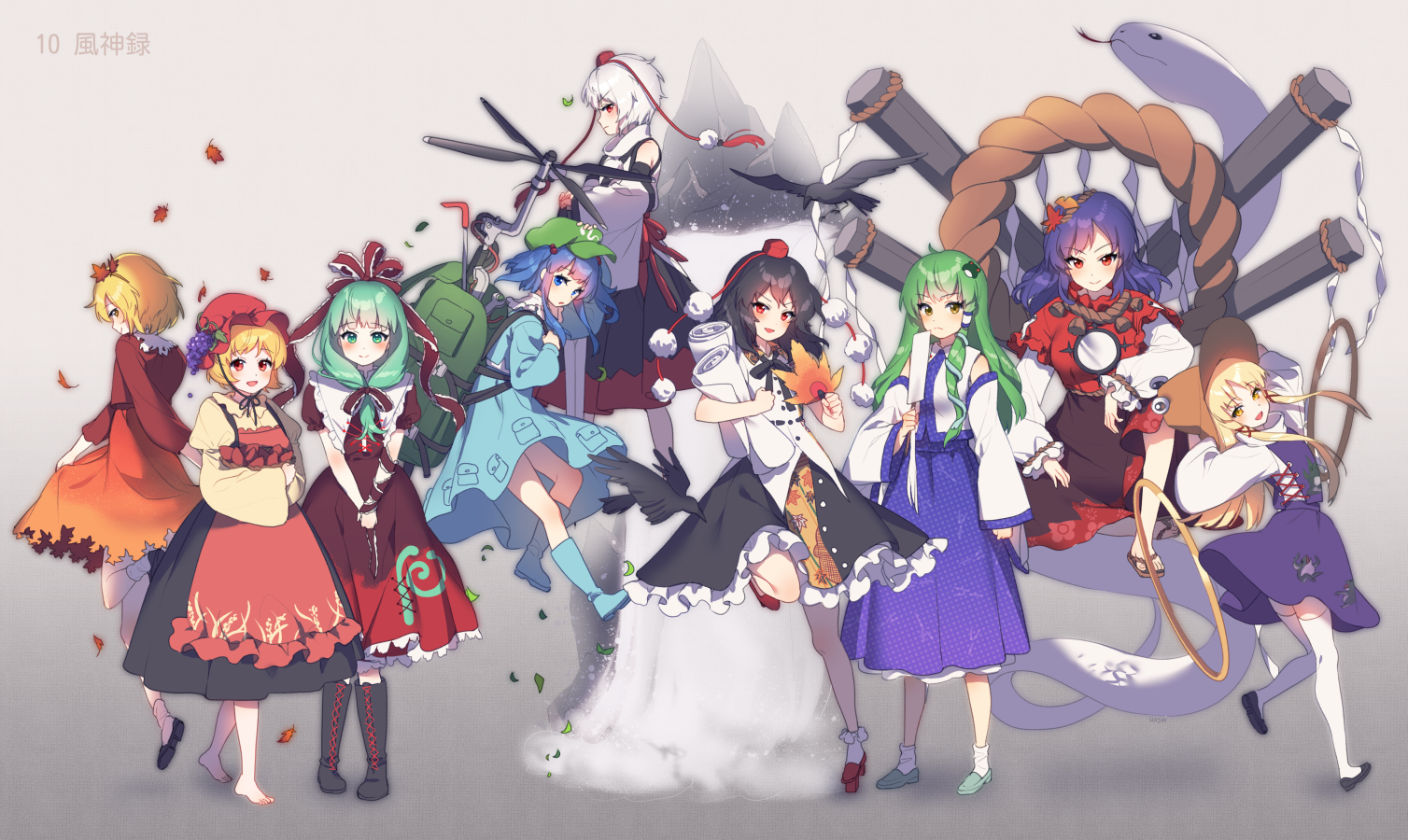 Touhou characters by hajin | Пикабу