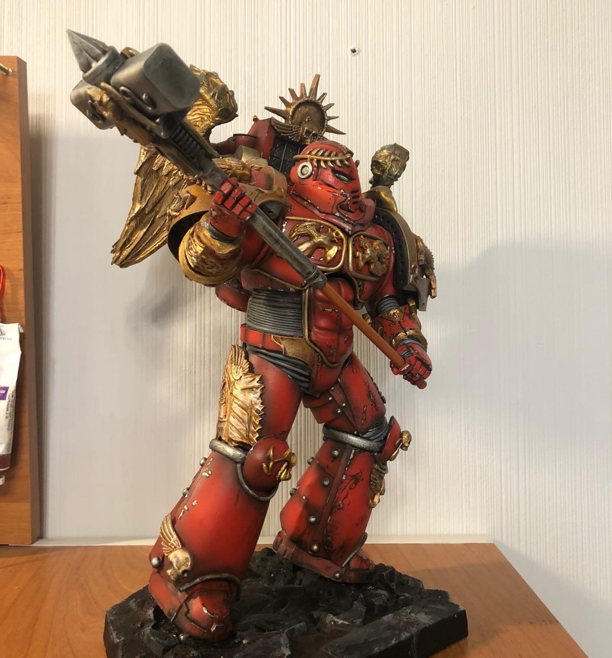 Blood Angels Stormtrooper in Relic Armor - My, Warhammer 40k, Modeling, Miniature, Painting miniatures, Hobby, Collecting, Warhammer, With your own hands, Models, Longpost, Needlework without process