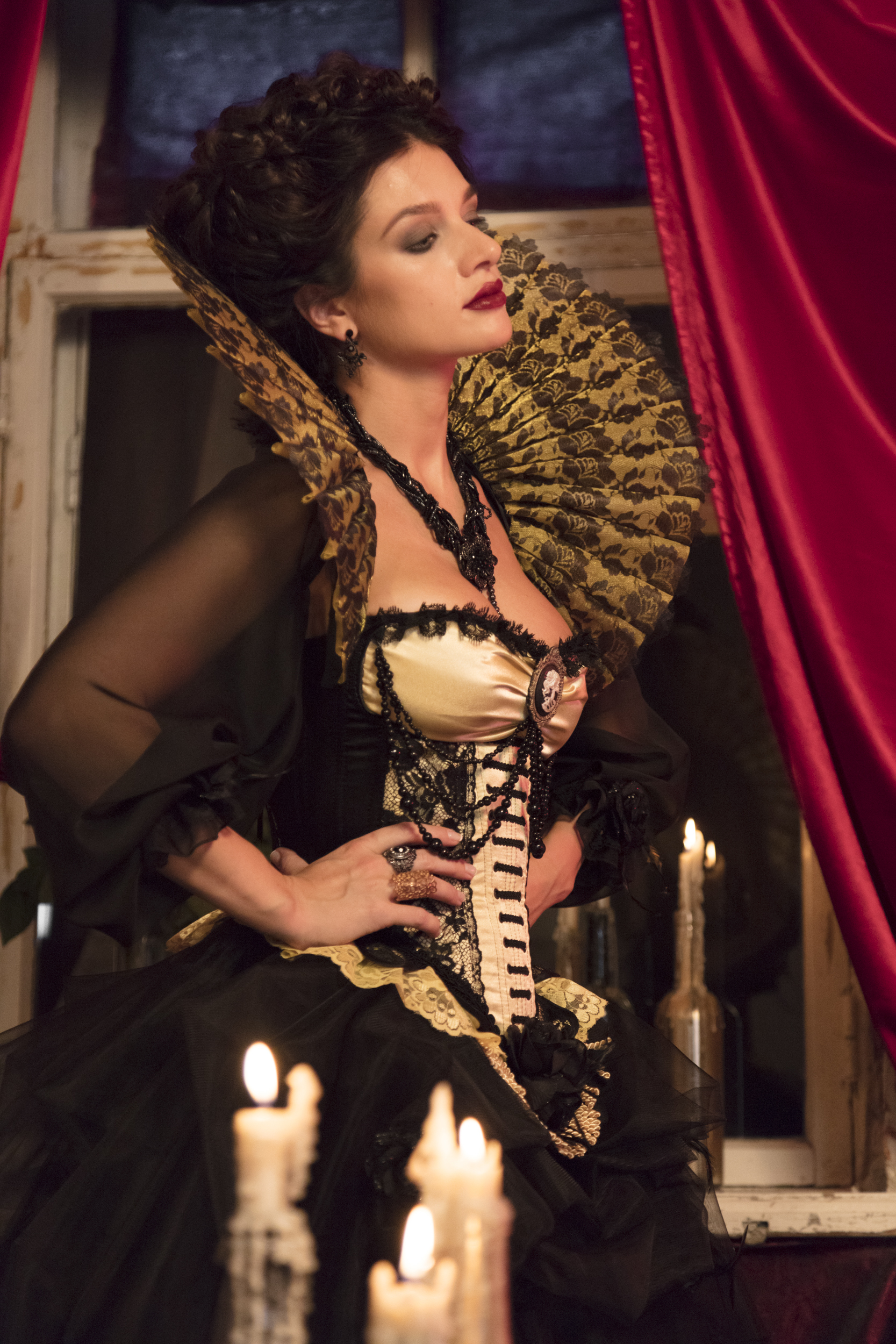 Lady Bathory of our district - My, Corset, Beautiful girl, Sewing, Needlework without process, Longpost