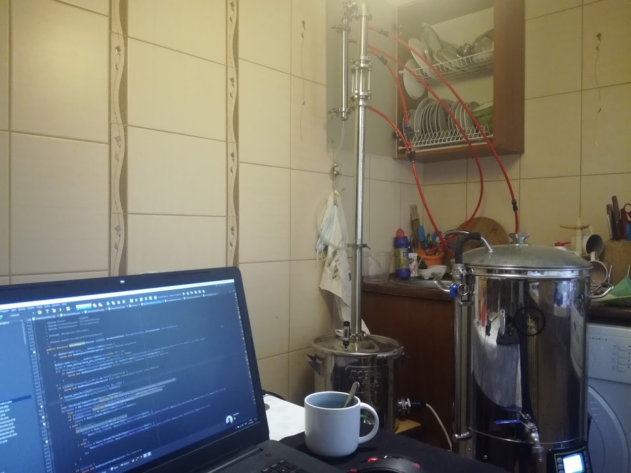 When a hobby does not interfere with the work process - My, Brewing, Home brewing, Web development