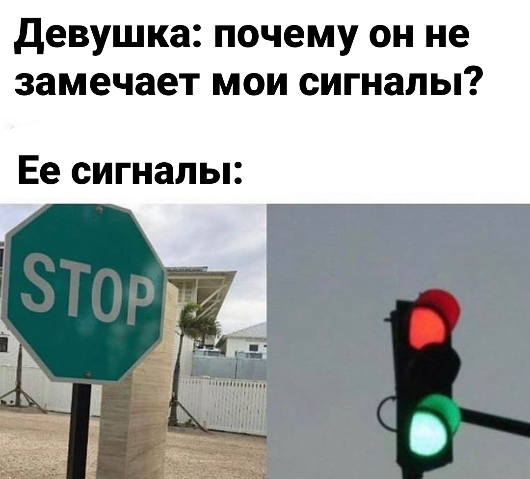 I wonder why? - Memes, Picture with text, Girls, Hint, Traffic lights, Contradictions