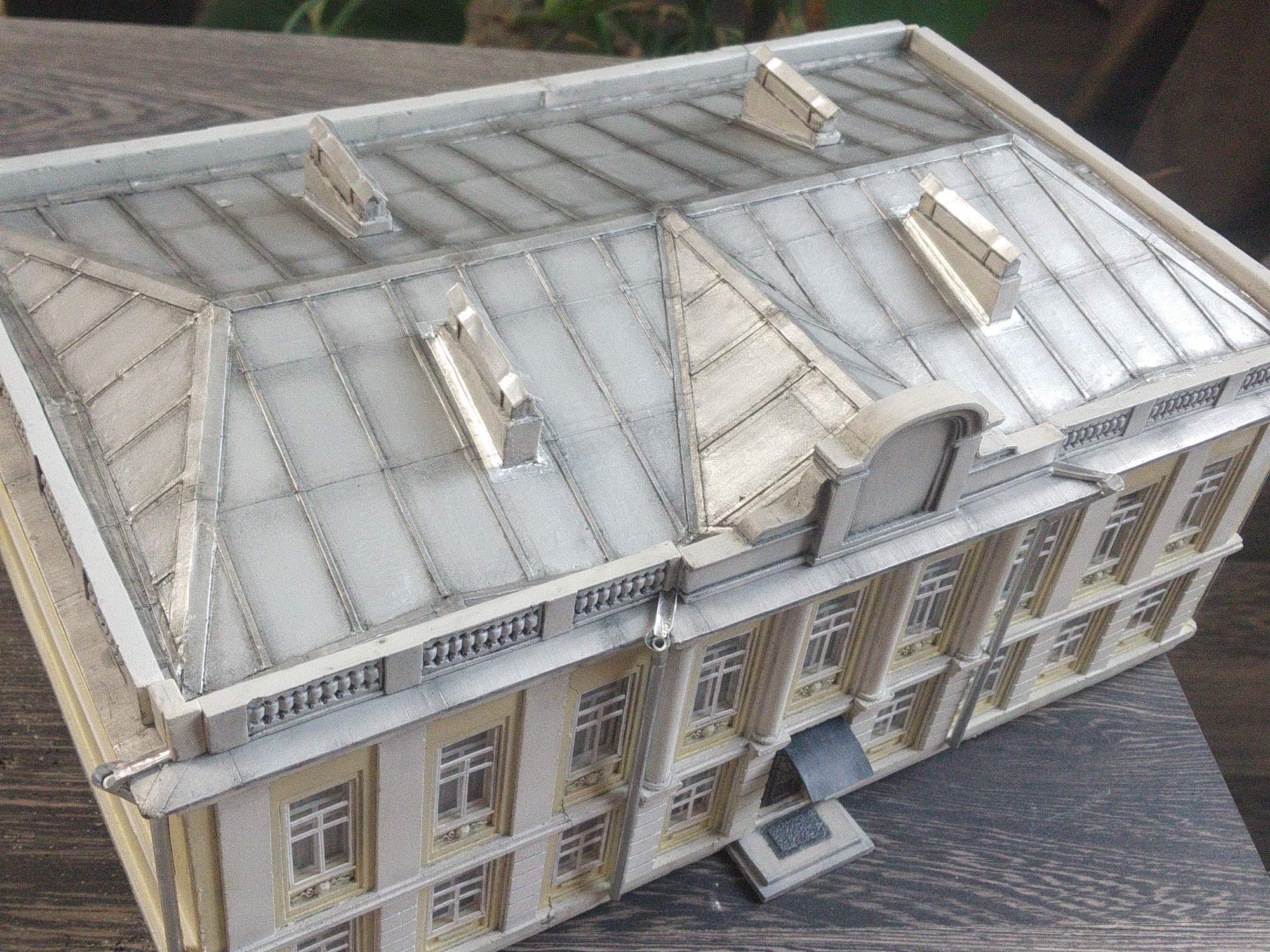 Old mansion. Model, final - My, With your own hands, Modeling, Architecture, Handmade, Longpost