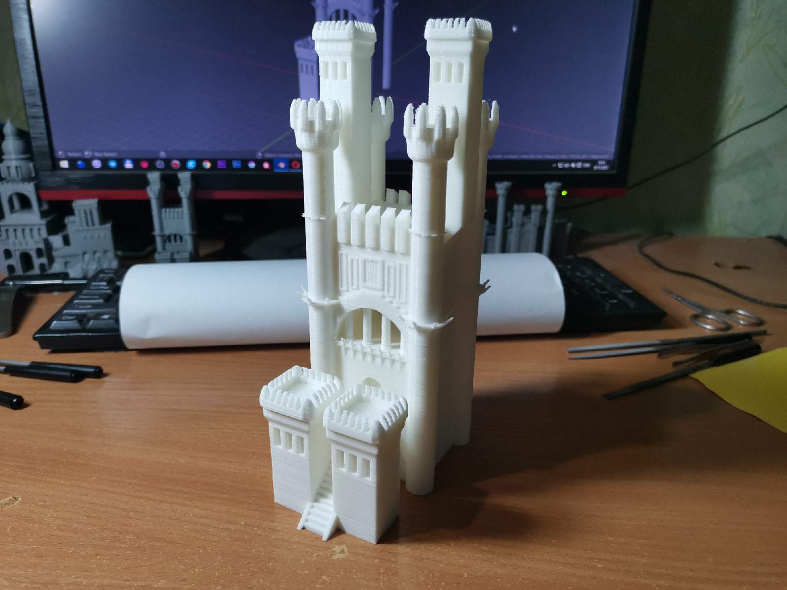 Герои 3. Город Инферно. Замок (3D print) | Пикабу