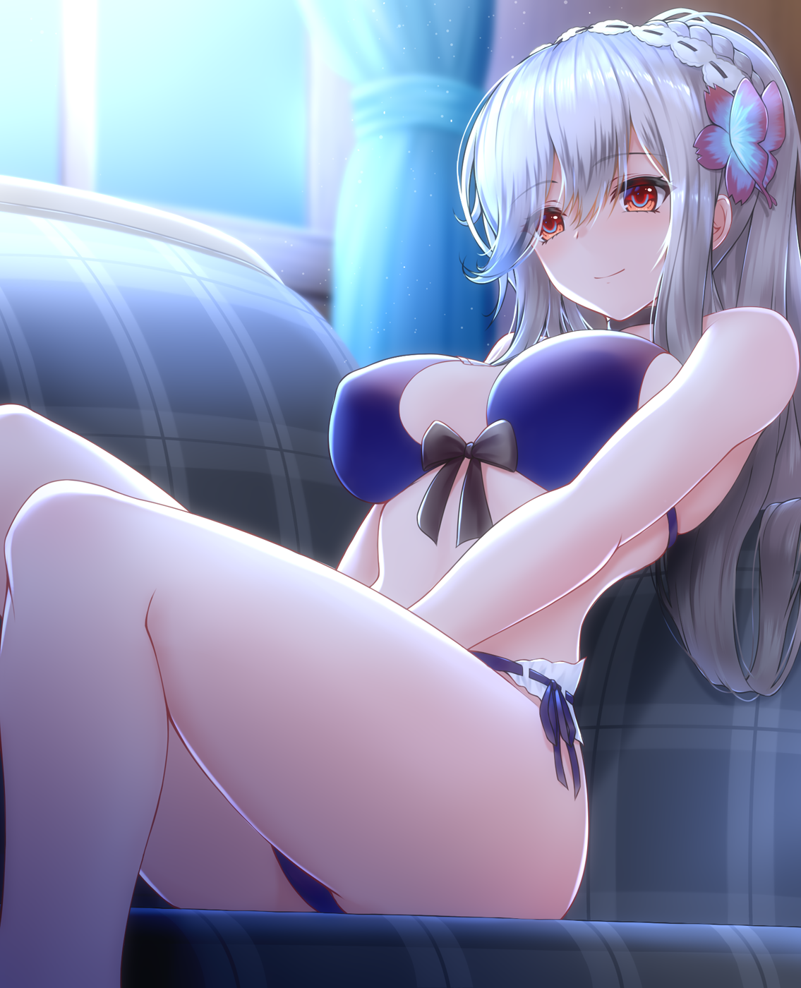 Dunkerque - NSFW, Аниме, Anime Art, Azur Lane, Dunkerque, Купальник, Грудь