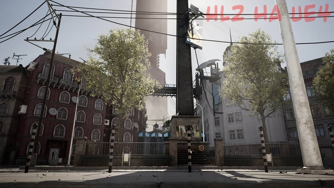 Привокзальная площадь в HL2 на движке Unreal Engine 4 и Project 17 - Half-Life 2, Unreal Engine 4, Valve