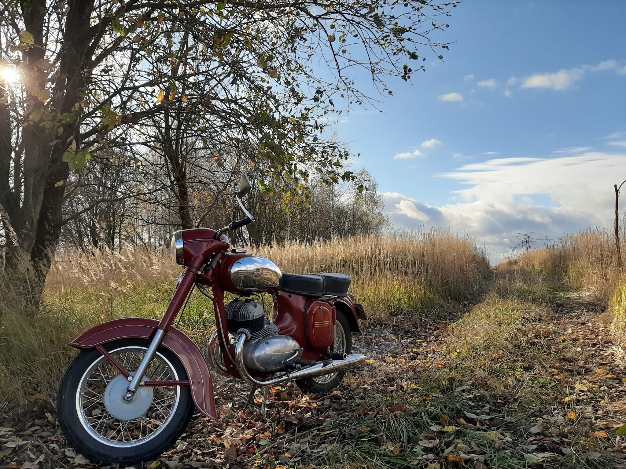 October 23, warm day) - My, Java, Pokatushki, Retro, Moto, Old lady, Heat, Longpost