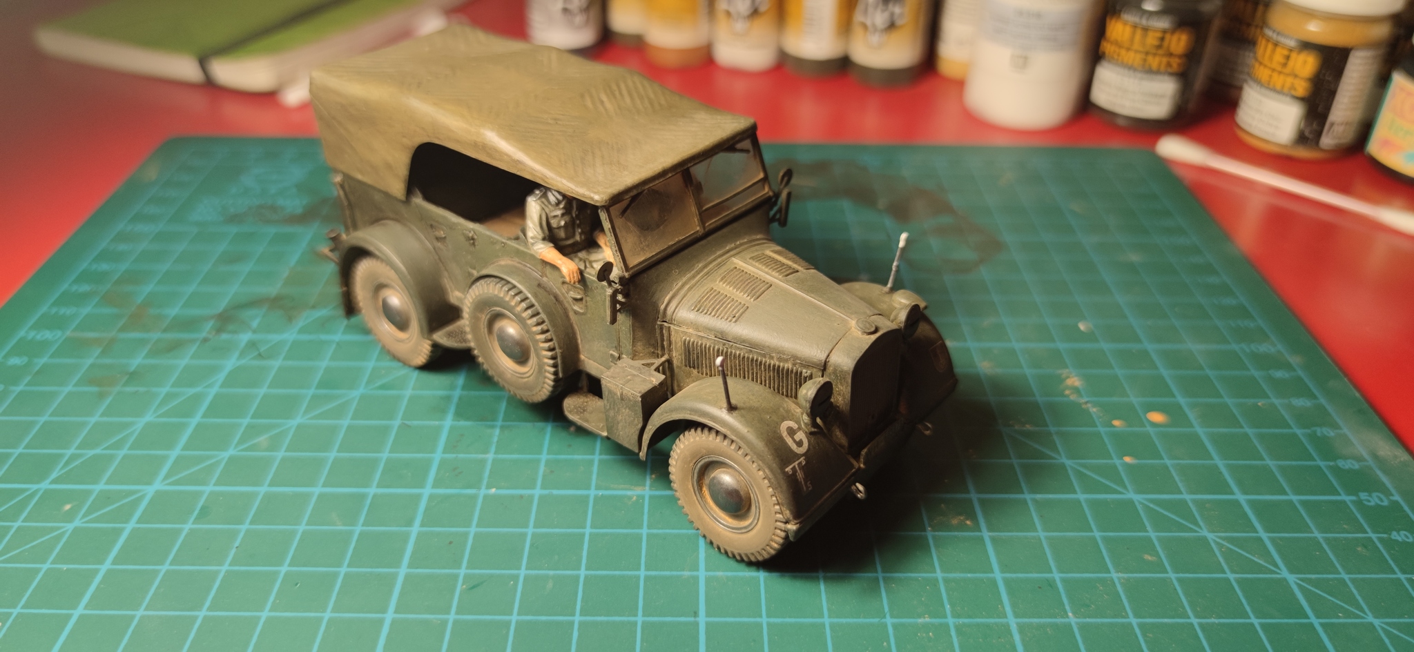 Horch Kfz.15 - Моё, Хобби, Моделизм, Сборная модель, Вторая мировая война, Horch, Длиннопост