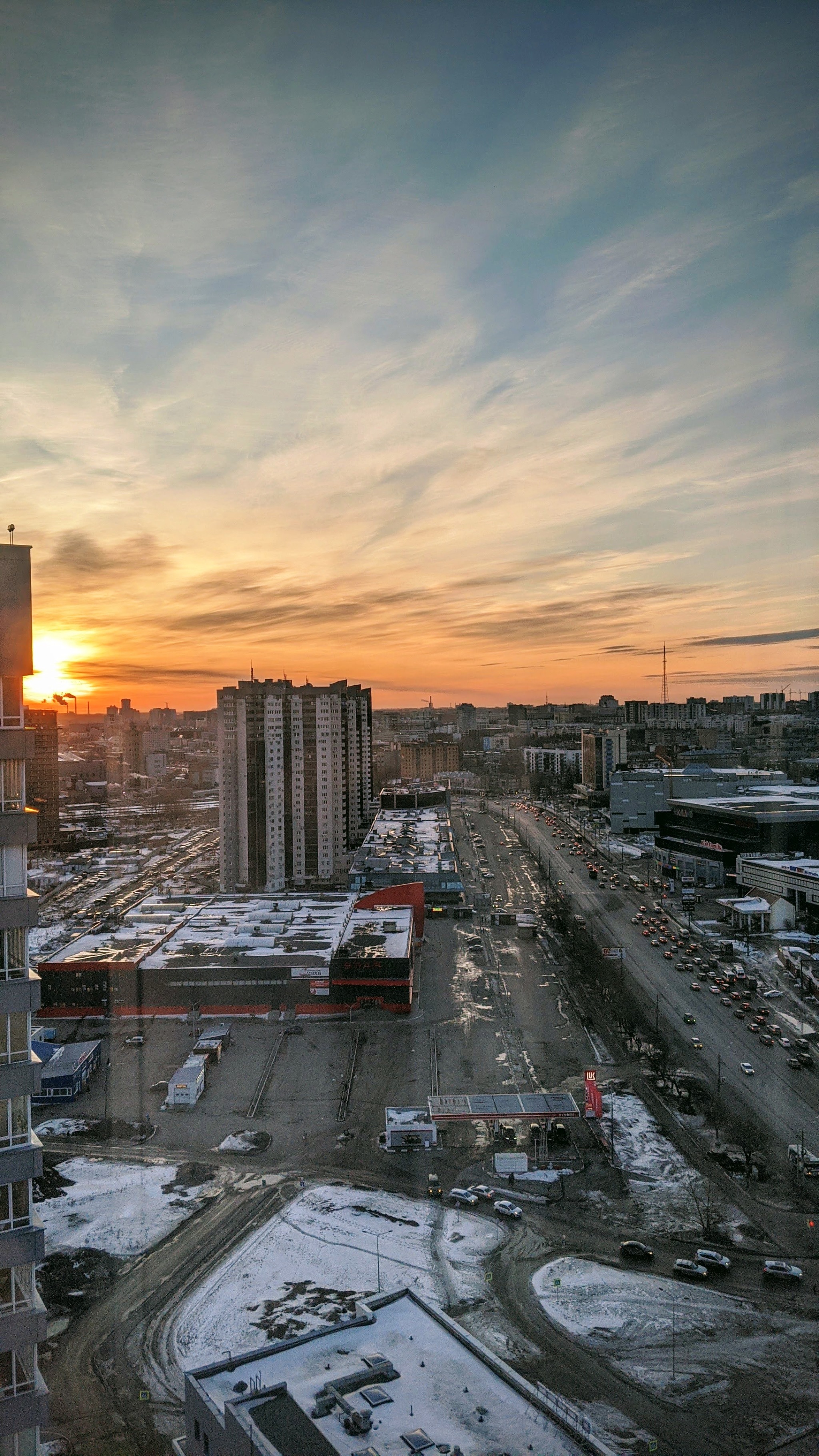 Reply to the post “Life on the 23rd Floor” - My, Height, Sunset, The photo, Chelyabinsk region, Chelyabinsk, Reply to post, Longpost