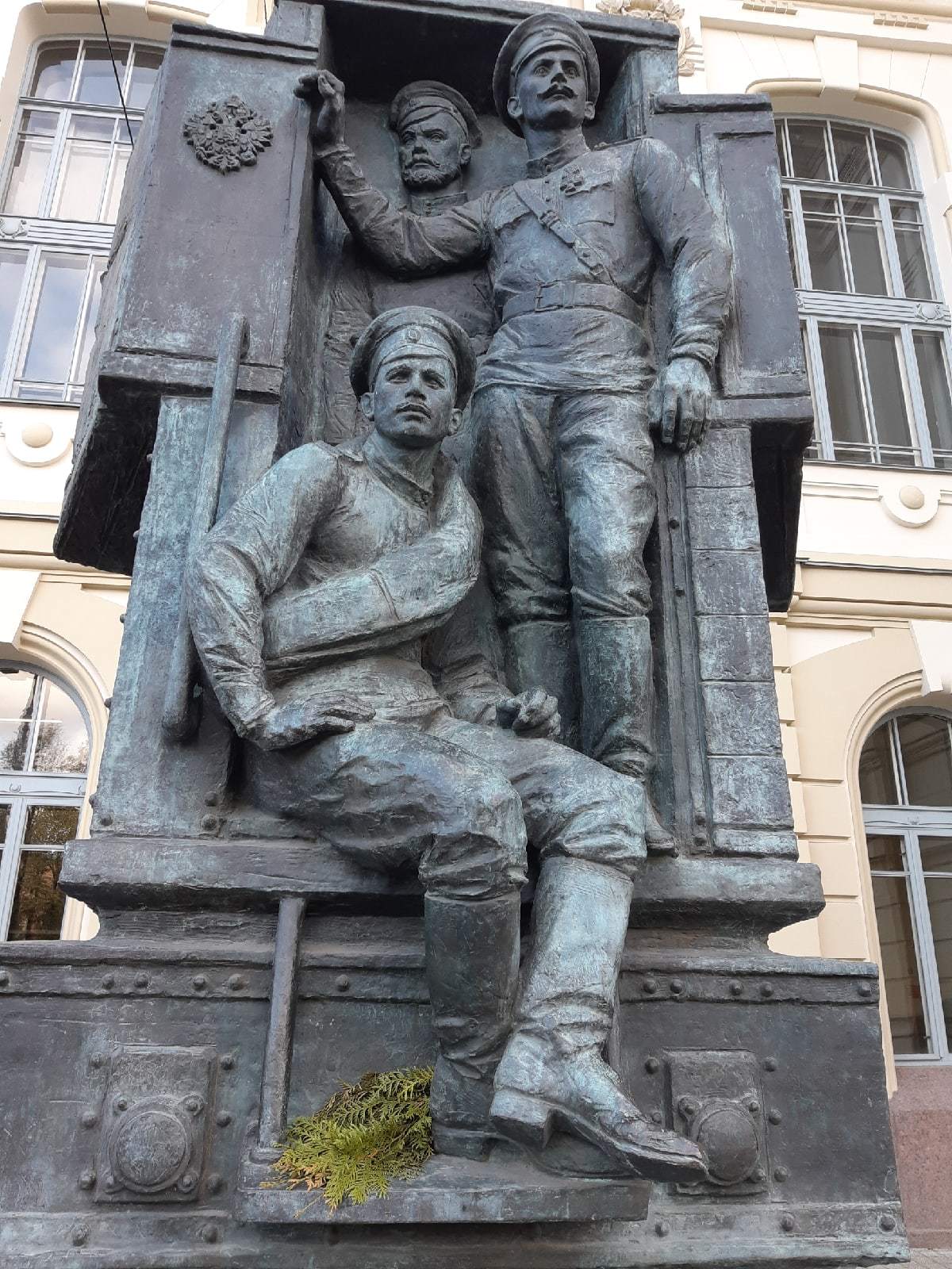 Monument and facade of Vitebsk railway station - My, Vitebsk railway station, Saint Petersburg, World War I, Monument, 1914, The photo, Longpost