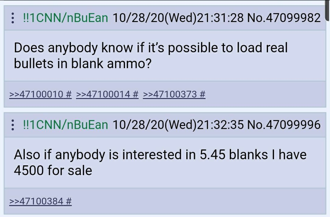 There was an error - 4chan, Cartridges, USA, Weapon, Screenshot, Longpost