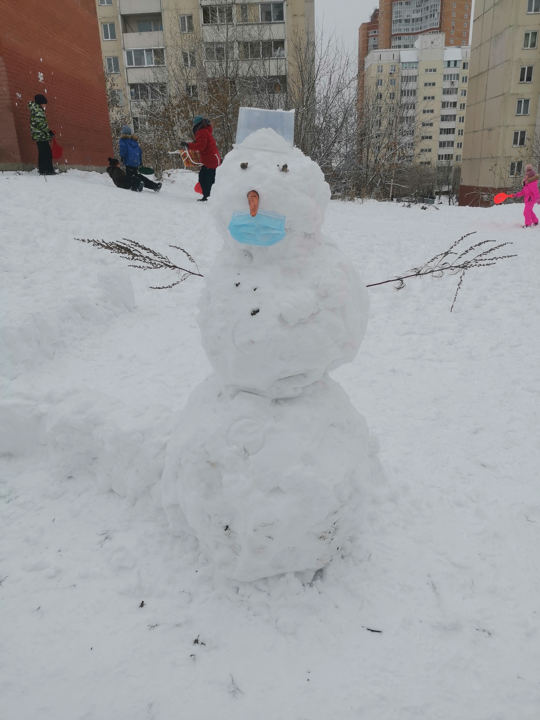 Snowman - My, Novosibirsk, Winter