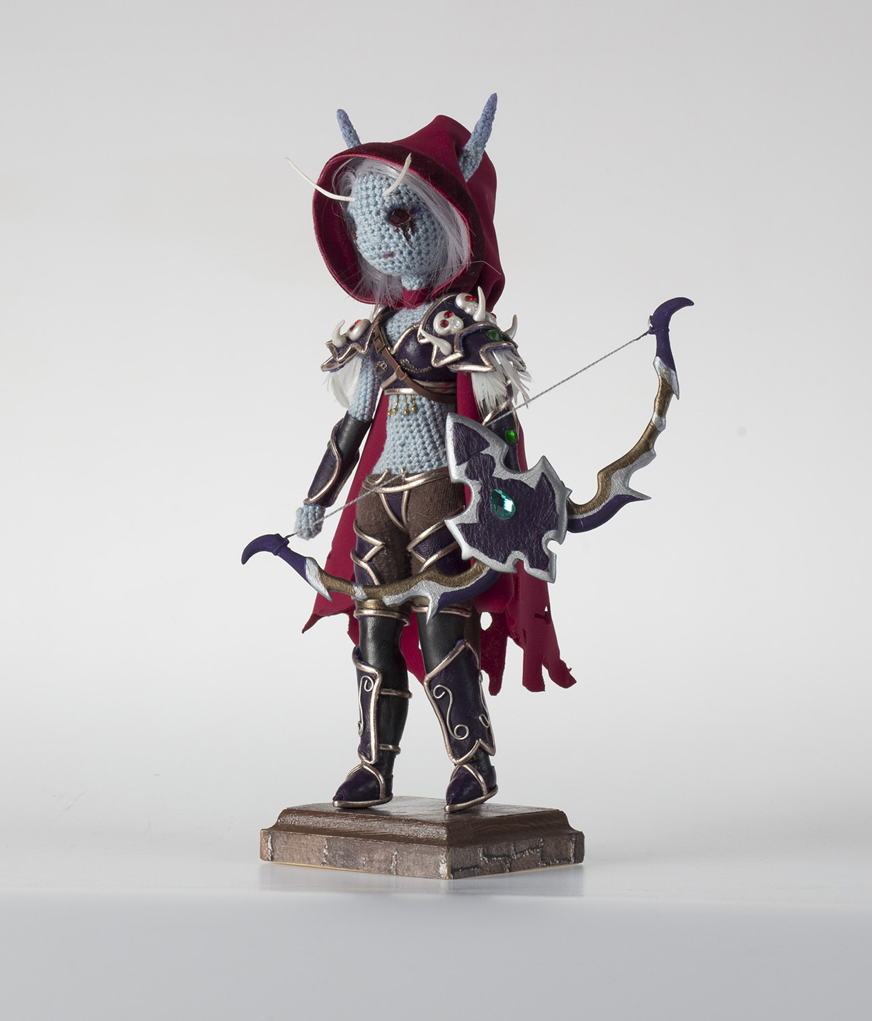 Sylvanas Windrunner - My, Doll, Sylvanas Windrunner, World of warcraft, Handmade, Needlework without process, With your own hands, Onion, Brows, Banshee Queen, Love, Longpost
