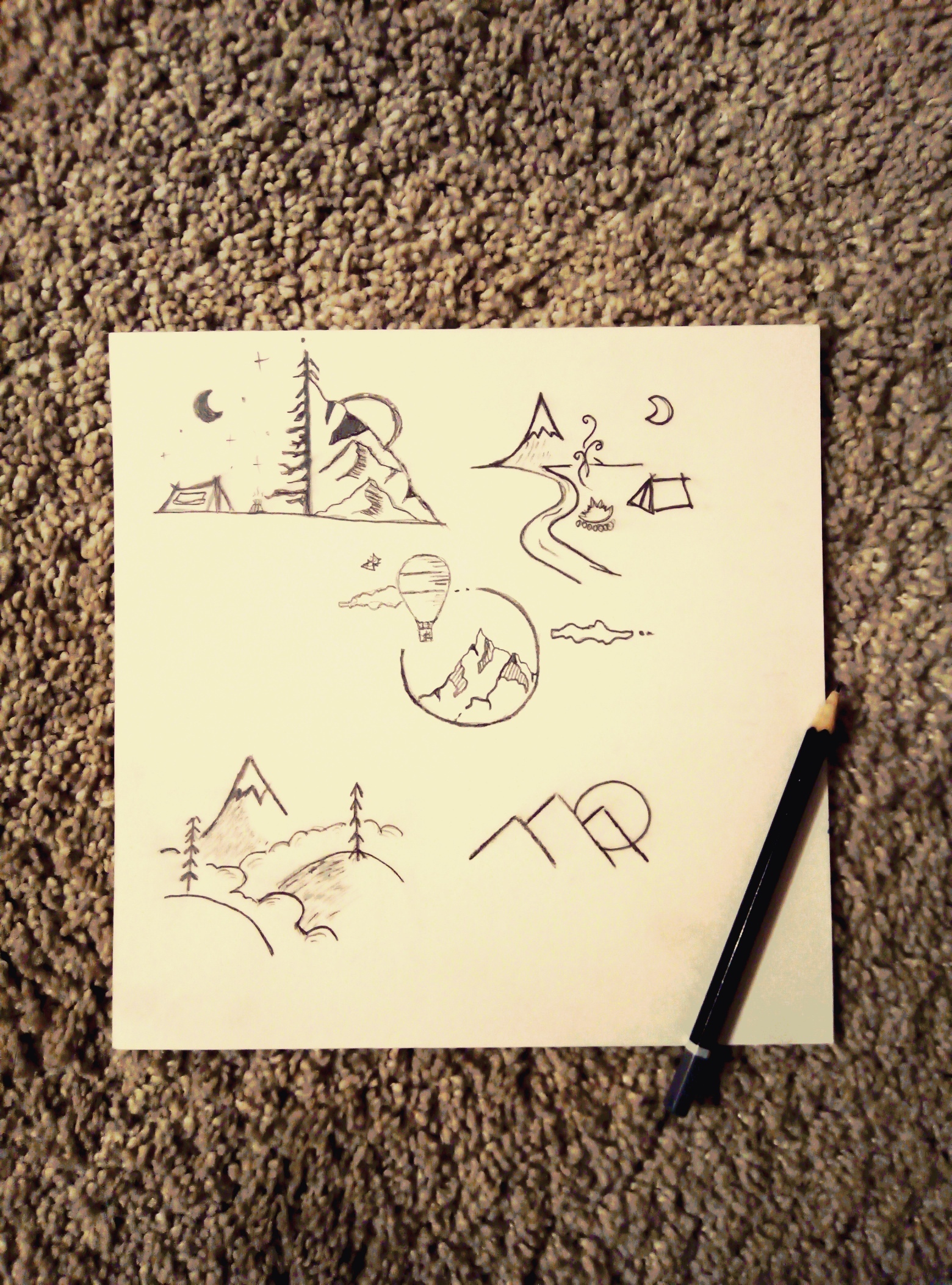 Favorite pencil - My, Drawing, Pencil drawing, Hike, Nostalgia, Nature