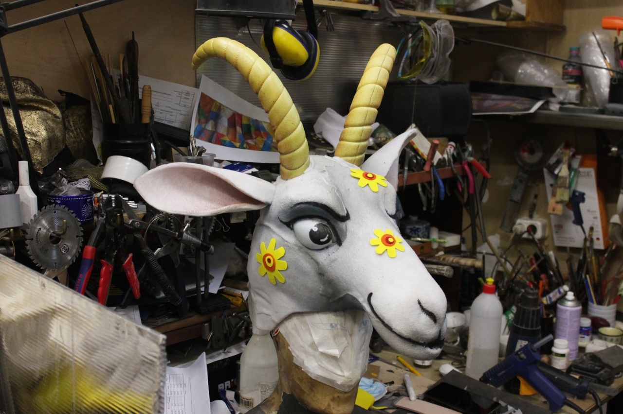 A tale about a goat - My, Props, Theatre, Opera and opera houses, Play, Work, Handmade, Video, Longpost