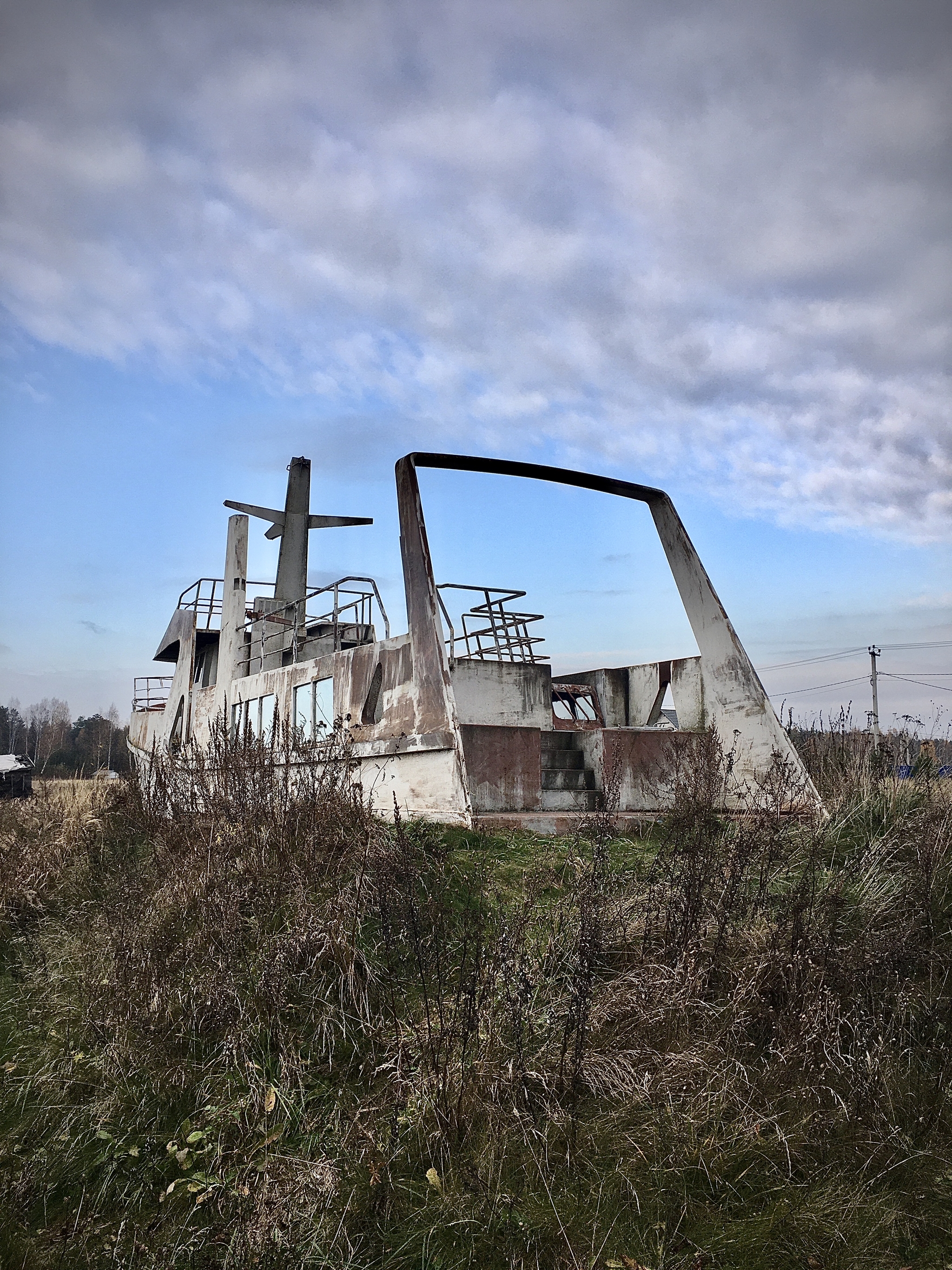 Unfinished ship - My, Abandoned, Vessel, All ashes, Longpost