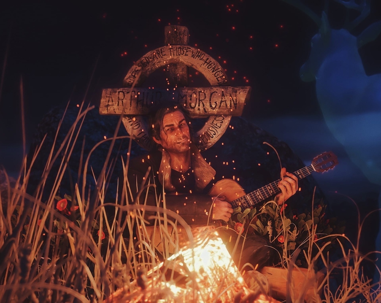 I am here my friend - Red dead redemption 2, John Marston, Grave, Art, Longpost, Sadness