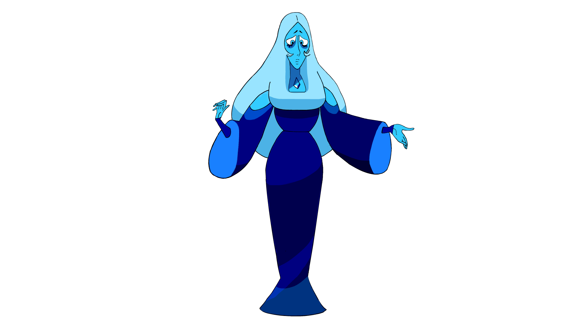 Steven universe art's - My, Steven universe, Pink Diamond, Blue Diamond, Malachite