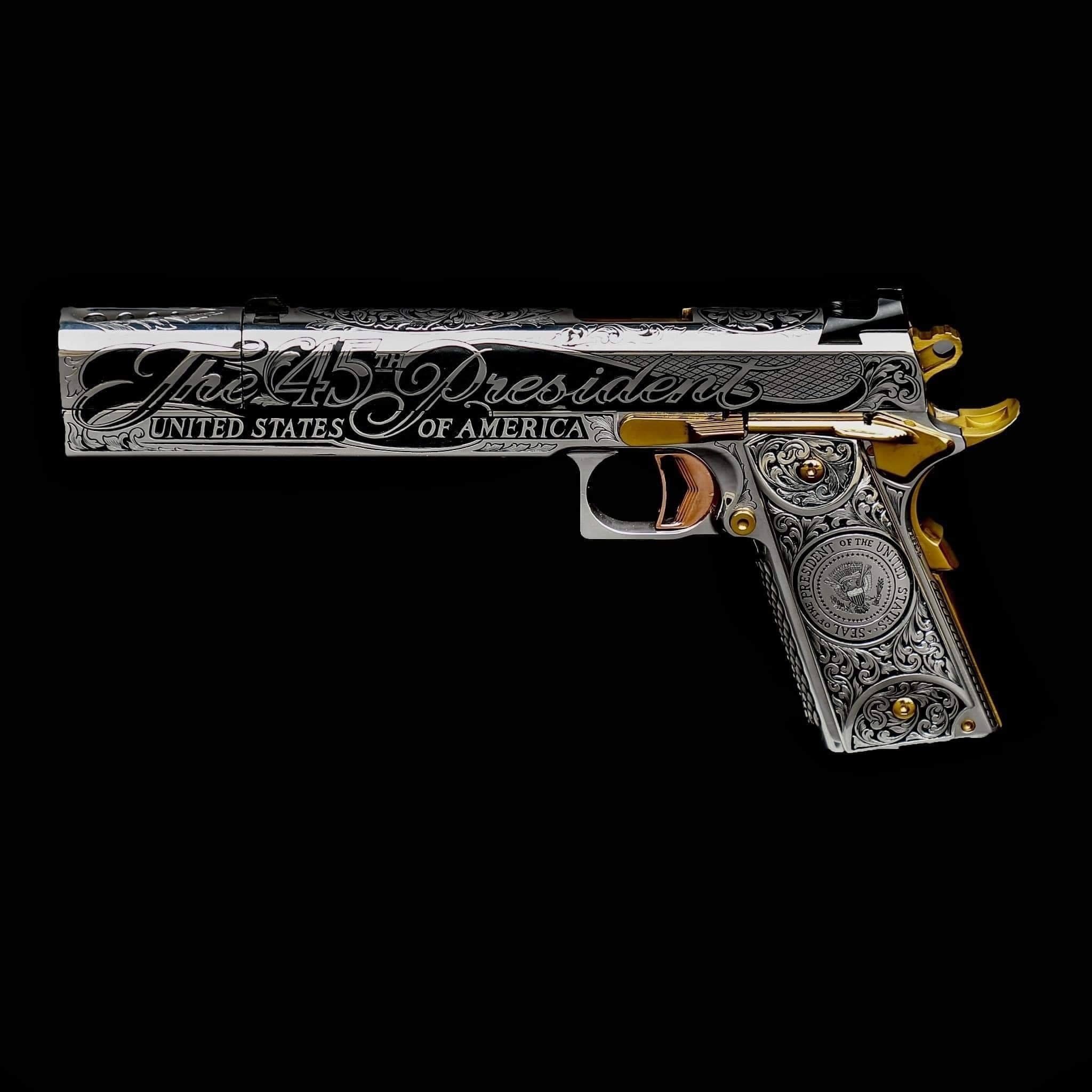 1911 Donald Trump Custom - Colt, Customization, Pistols, Elections, Weapon, Longpost, Politics